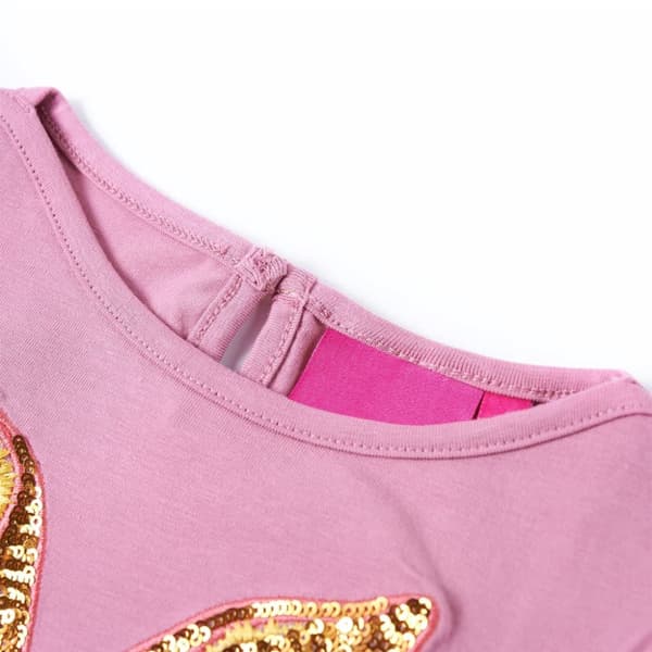 T-shirt med långa ärmar för barn ljus rosa 116 - Toppar för barn
