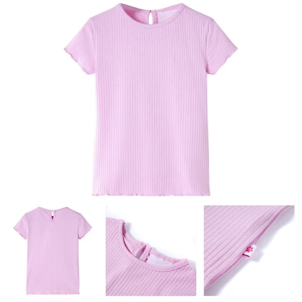 T-shirt för barn ljusrosa 104 - Toppar för barn