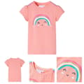 Miniatyrbild 1 av 8: T-shirt för barn ljus korall 104 -  Toppar för barn