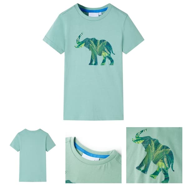 T-shirt för barn ljus khaki 104 -  Toppar för barn