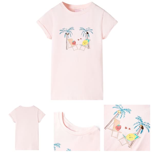 T-shirt til børn str. 104 lyserød -  Toppe til børn