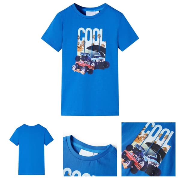 T-shirt til børn str. 104 blå - Toppe til børn
