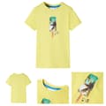 Miniatyrbillede 1 af 8: T-shirt til børn str. 116 gul -  Toppe til børn