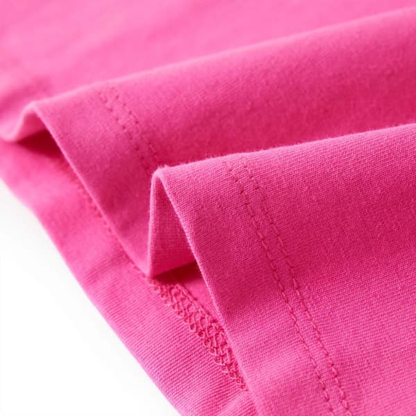 T-shirt med formade ärmar för barn mörkrosa 104 - Toppar för barn