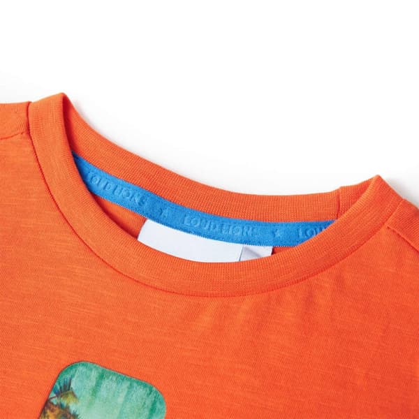 T-shirt för barn mörk orange 116 - Toppar för barn