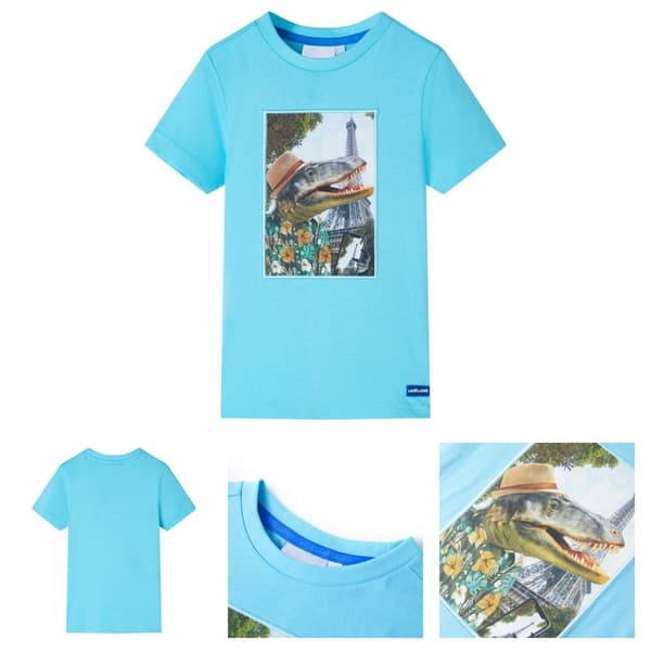 T-shirt för barn aqua 116 -  Toppar för barn