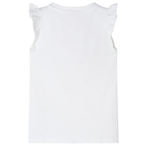 T-shirt med volangärmar för barn vit 116 - Toppar för barn