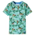 Miniatyrbild 2 av 8: T-shirt för barn grönmelerad 128 -  Toppar för barn