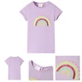 Miniatyrbild 1 av 8: T-shirt för barn ljus lila 116 -  Toppar för barn