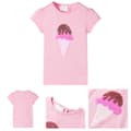Miniatyrbillede 1 af 8: T-shirt til børn str. 104 lyserød -  Toppe til børn