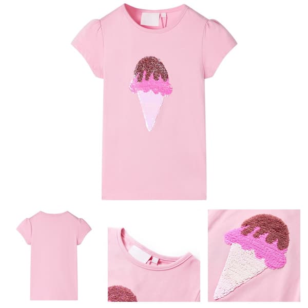 T-shirt til børn str. 104 lyserød -  Toppe til børn