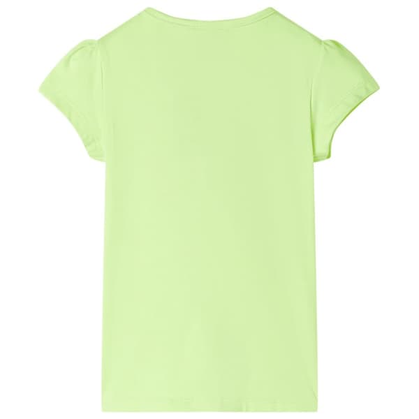 T-shirt til børn str. 128 neongul -  Toppe til børn