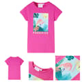 Miniatyrbild 1 av 8: T-shirt för barn mörk rosa 116 -  Toppar för barn