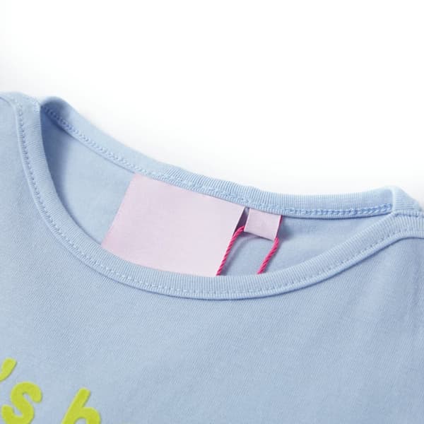 T-shirt för barn ljusblå 116 -  Toppar för barn