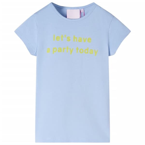 T-shirt för barn ljusblå 116 - Toppar för barn