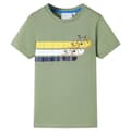 Miniatyrbild 2 av 8: T-shirt med korta ärmar för barn ljus khaki 128 -  Toppar för barn