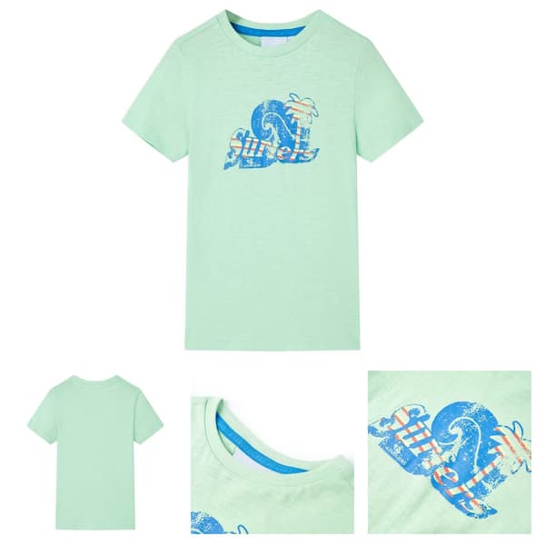 T-shirt för barn ljusgrön 116 -  Toppar för barn