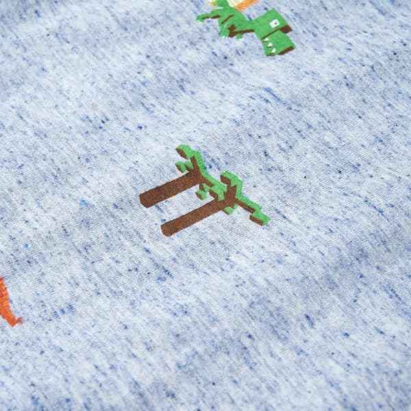 T-shirt för barn blå melange 104 -  Toppar för barn