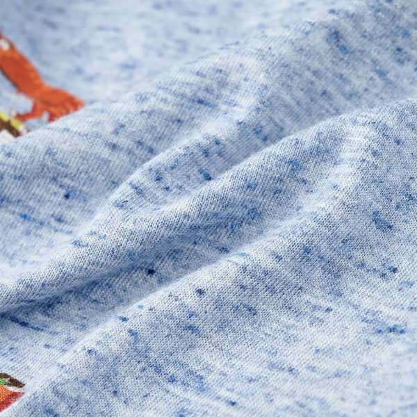 T-shirt för barn blå melange 104 -  Toppar för barn