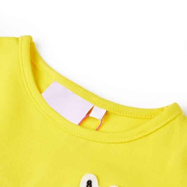 T-shirt för barn stark gul 104 - Toppar för barn