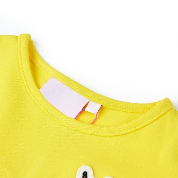 T-shirt för barn stark gul 128 -  Toppar för barn