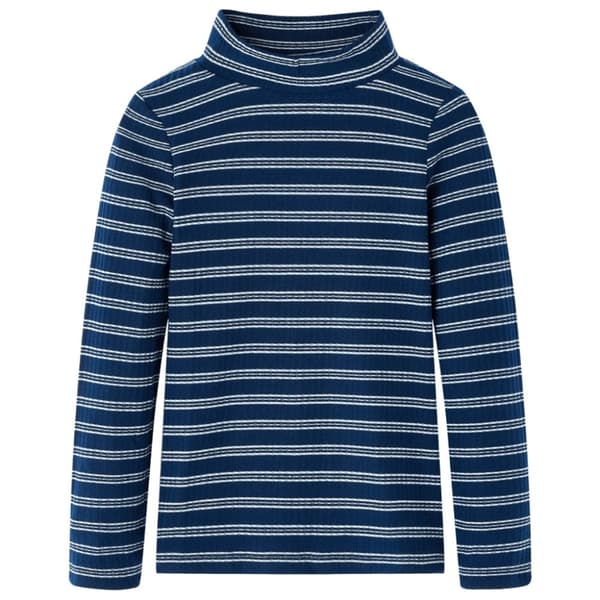T-shirt med långa ärmar för barn marinblå 128 - Toppar för barn