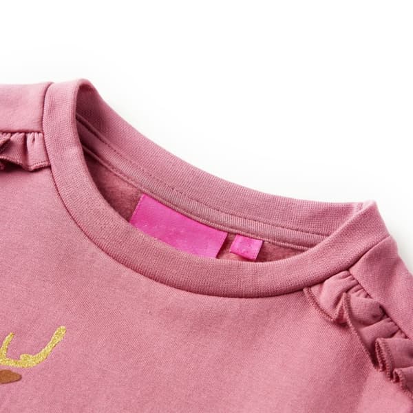 Sweatshirt til børn str. 128 pink -  Toppe til børn