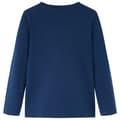 Miniatyrbillede 3 af 8: Langærmet T-shirt til børn str. 116 marineblå -  Toppe til børn
