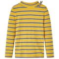 Miniatyrbillede 2 af 8: Langærmet T-shirt til børn str. 128 okkergul -  Toppe til børn