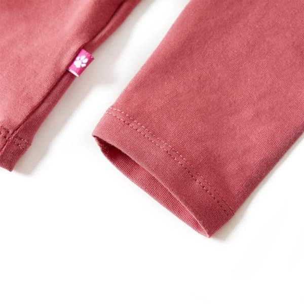 T-shirt med långa ärmar för barn gammelrosa 104 -  Toppar för barn