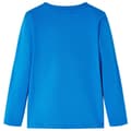 Miniatyrbillede 3 af 8: Langærmet T-shirt til børn str. 128 koboltblå -  Toppe til børn