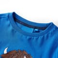 Miniatyrbillede 4 af 8: Langærmet T-shirt til børn str. 128 koboltblå -  Toppe til børn