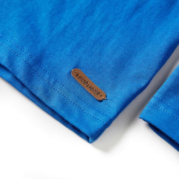 Langærmet T-shirt til børn str. 128 koboltblå -  Toppe til børn