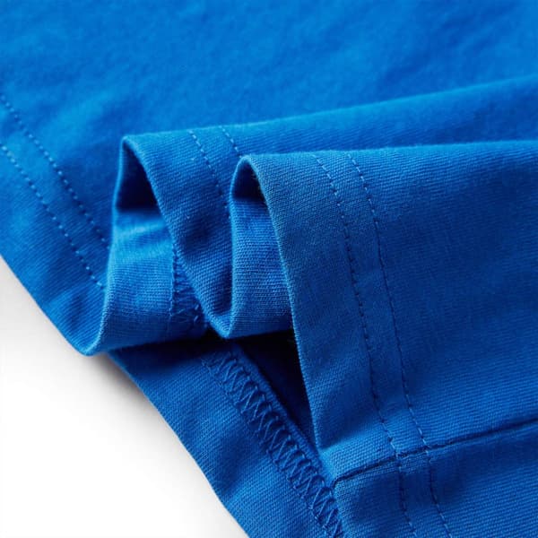 Langærmet T-shirt til børn str. 128 koboltblå -  Toppe til børn