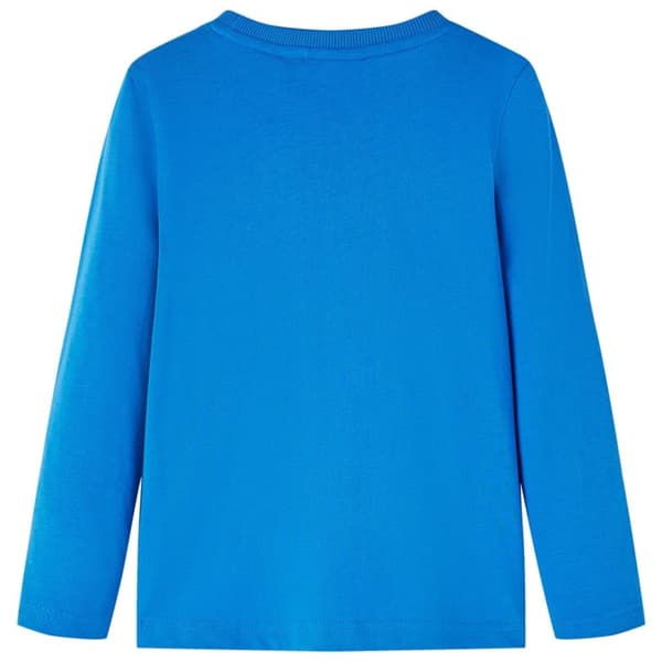 Langærmet T-shirt til børn str. 104 koboltblå - Toppe til børn