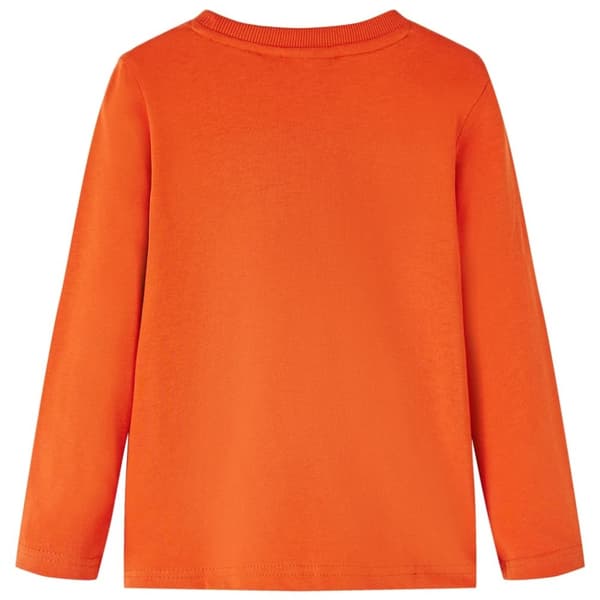 T-shirt med långa ärmar för barn orange 128 - Toppar för barn