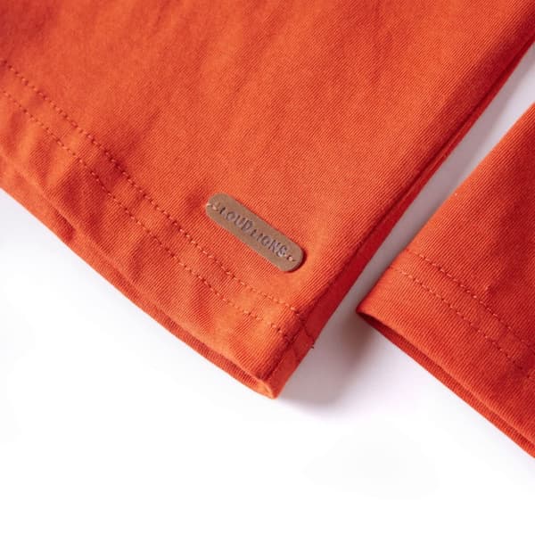 T-shirt med långa ärmar för barn orange 128 - Toppar för barn