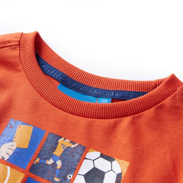 T-shirt med långa ärmar för barn orange 104 -  Toppar för barn