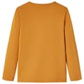 Miniatyrbild 3 av 8: T-shirt med långa ärmar för barn mörk ockra 116 -  Toppar för barn