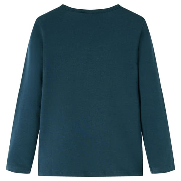 T-shirt med långa ärmar för barn mörkgrön 104 - Toppar för barn