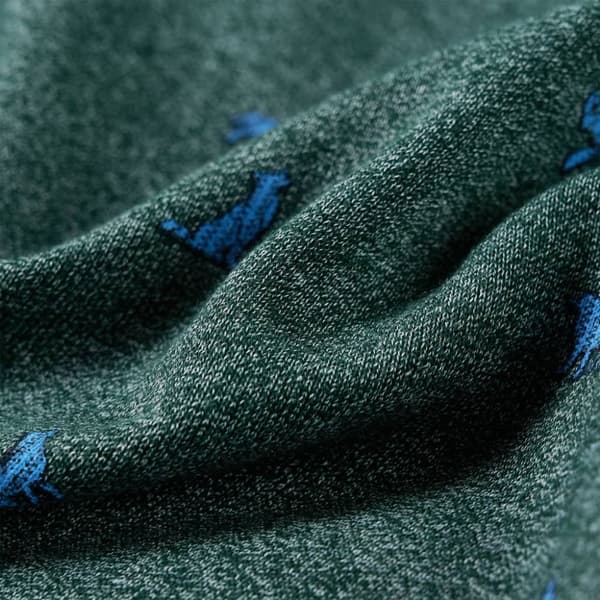 Sweatshirt til børn mørkegrønmeleret str. 116 -  Toppe til børn