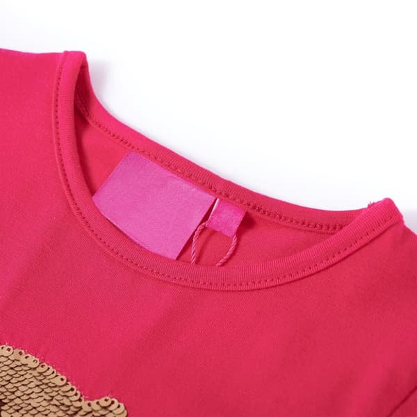 Langærmet T-shirt til børn str. 104 pink - Toppe til børn