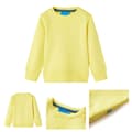 Miniatyrbillede 1 af 8: Sweatshirt til børn str. 116 lysegul -  Toppe til børn