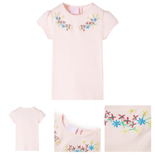 T-shirt för barn blekrosa 116 - Toppar för barn