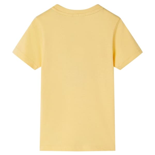 Kortærmet T-shirt til børn str. 104 gul -  Toppe til børn