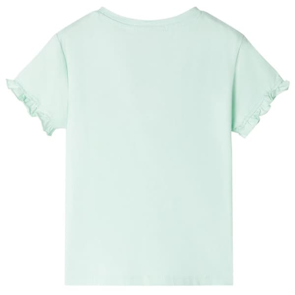 T-shirt för barn ljus mintgrön 116 -  Toppar för barn