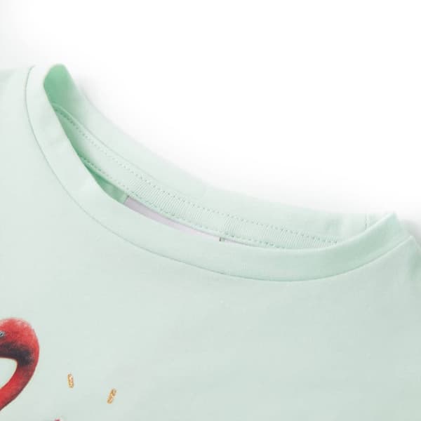 T-shirt för barn ljus mintgrön 116 -  Toppar för barn