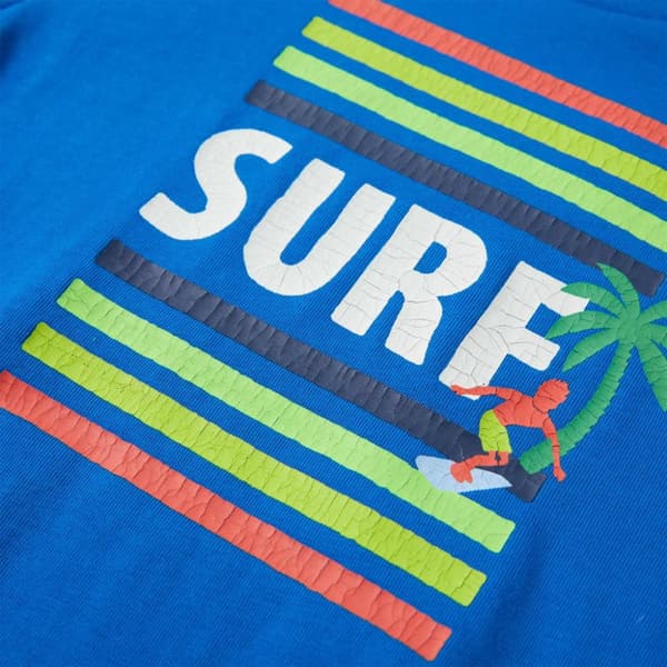 T-shirt til børn str. 116 blå -  Toppe til børn