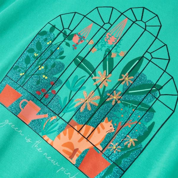 T-shirt för barn mintgrön 128 - Toppar för barn