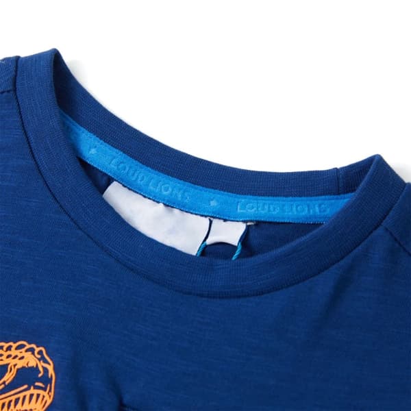 T-shirt med korta ärmar för barn mörkblå 116 - Toppar för barn